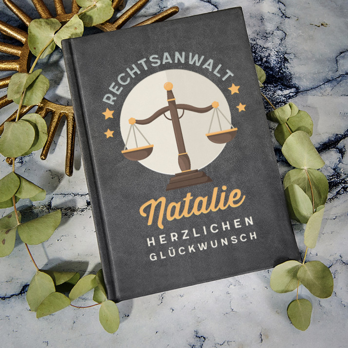 Rechtsanwalt - Notizbuch A5 mit Aufdruck